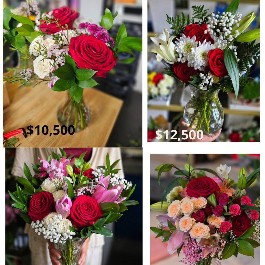 blush pink roses & carnations